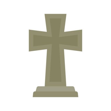 Mezar Taşı Beyaz Arkaplanda İzole Edildi