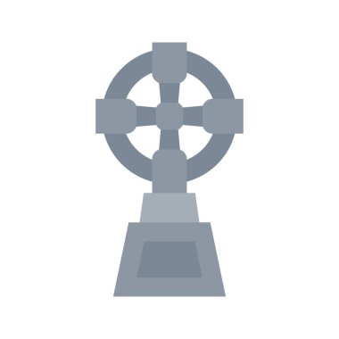 Mezar Taşı Beyaz Arkaplanda İzole Edildi