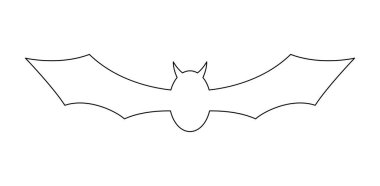 Coloring page with Bat for kids