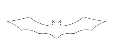 Coloring page with Bat for kids