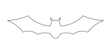 Coloring page with Bat for kids