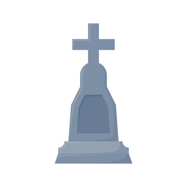 Mezar Taşı Beyaz Arkaplanda İzole Edildi