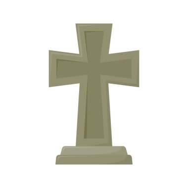 Mezar Taşı Beyaz Arkaplanda İzole Edildi