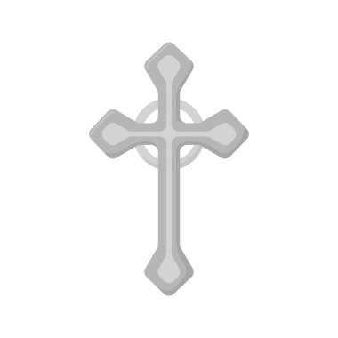 Christian Cross isolated on white background