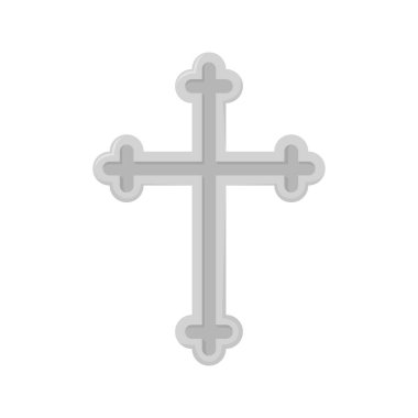 Christian Cross isolated on white background