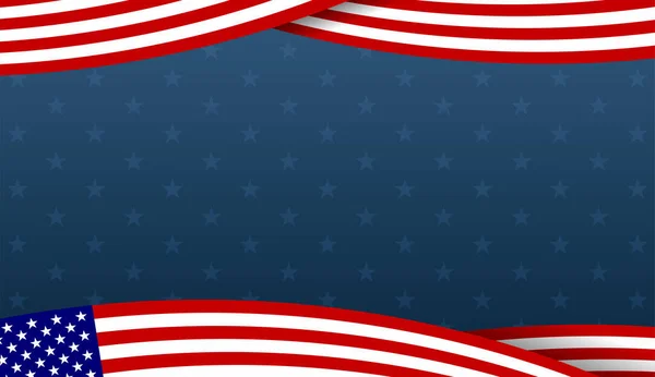 American Flag Background Any Event — Vetor de Stock