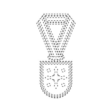 Medal tracing worksheet for kids