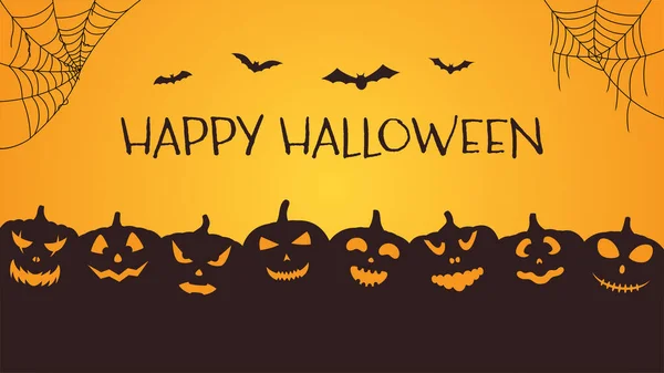 Happy Halloween Night Background Vector Illustration — Wektor stockowy