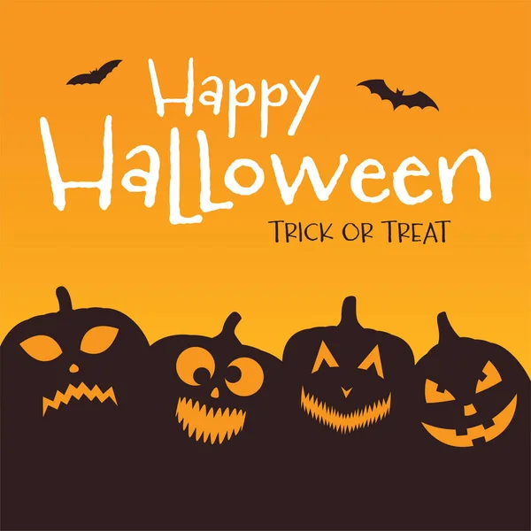 Happy Halloween Night Background Vector Illustration — Wektor stockowy