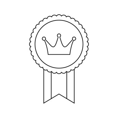 Coloring page with Medal for kids