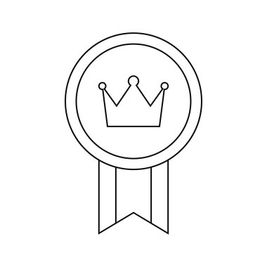 Coloring page with Medal for kids