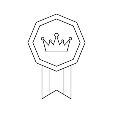 Coloring page with Medal for kids