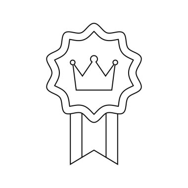 Coloring page with Medal for kids