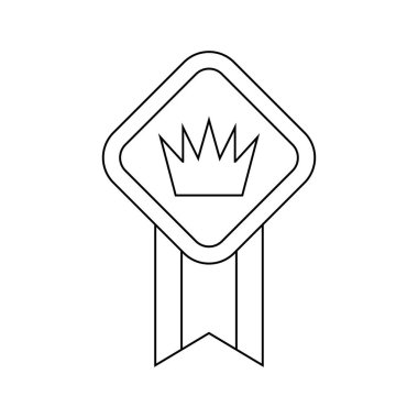 Coloring page with Medal for kids