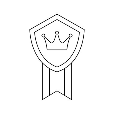 Coloring page with Medal for kids