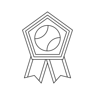 Coloring page with Medal for kids