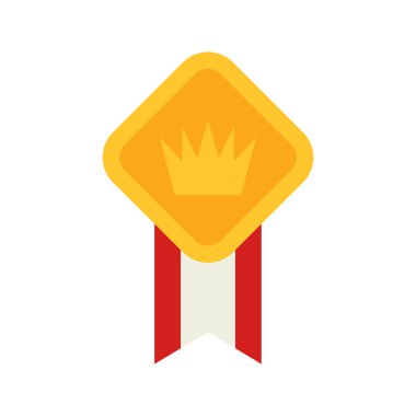 Beyaz arka plan üzerinde izole madalya