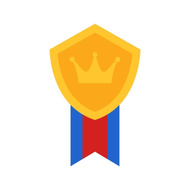 Beyaz arka plan üzerinde izole madalya