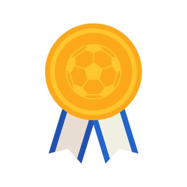 Beyaz arka plan üzerinde izole madalya