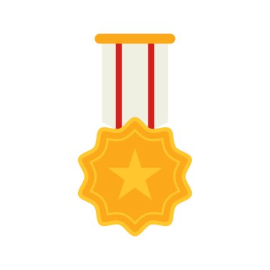 Beyaz arka plan üzerinde izole madalya