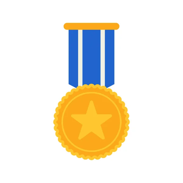 Médaille Isolée Sur Fond Blanc — Image vectorielle