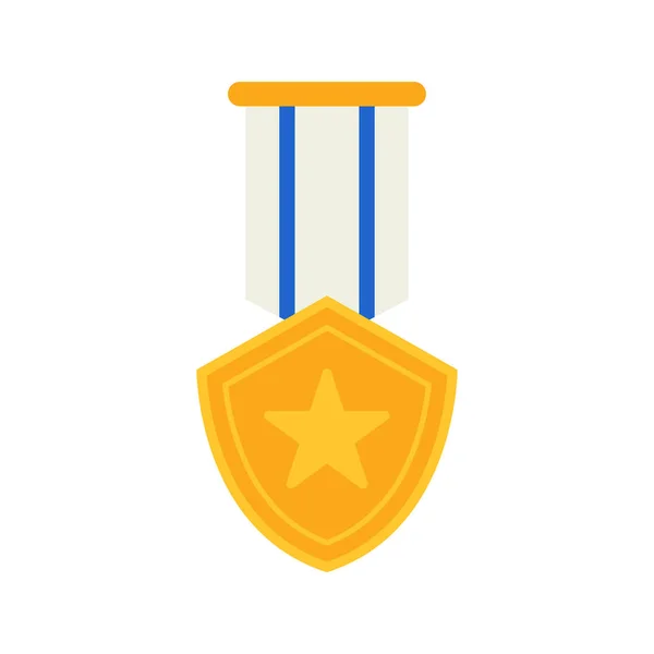 Médaille Isolée Sur Fond Blanc — Image vectorielle