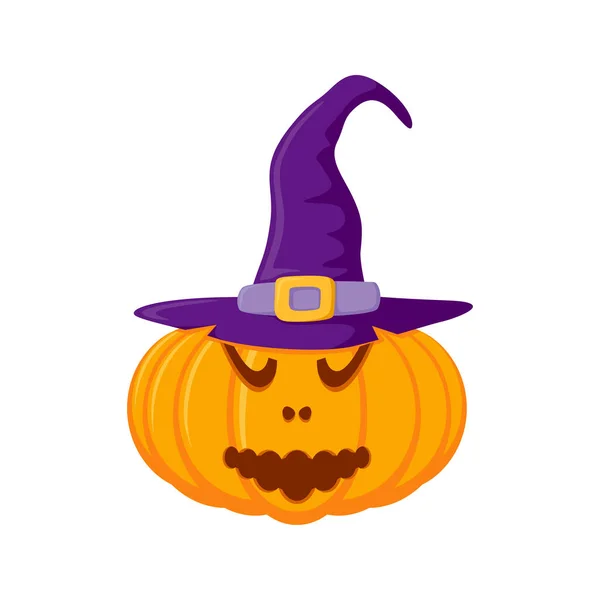 Halloween Pumpkin Hat Isolated White Background — Stockový vektor