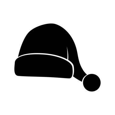 Noel Baba şapkası izole, illüstrasyon