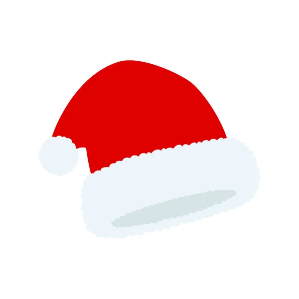 Chapeau Père Noël Isolé Illustration — Image vectorielle