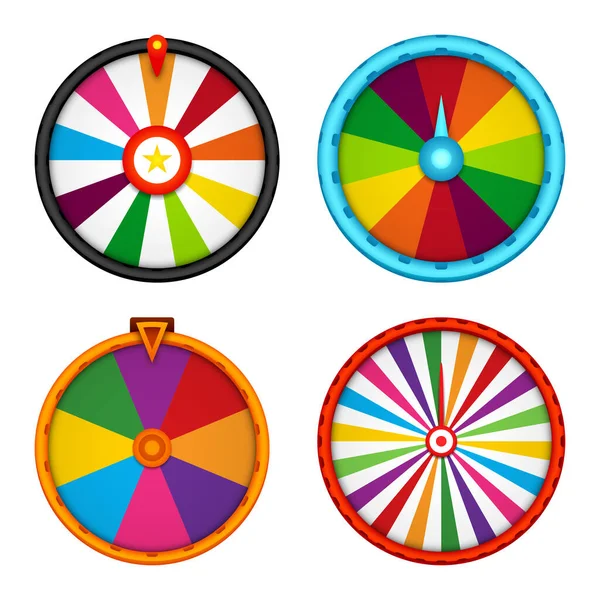 Fortune Wheel Isolated White Background — Image vectorielle