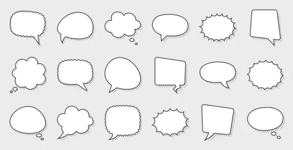 Set Speech Bubbles — Stock Vector