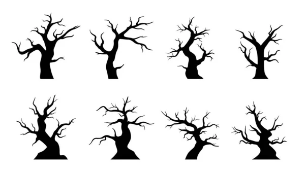 Abgestorbener Baum Ohne Blätter — Stockvektor