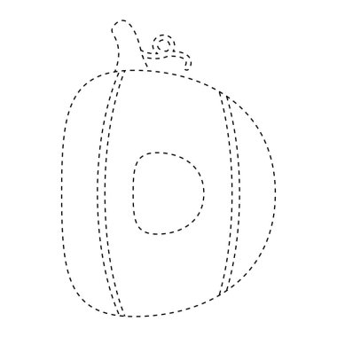 Çocuklar için D harfi izleme çizelgesi