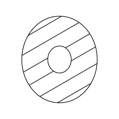 Çocuklar için 0 numaralı boyama sayfası