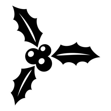 Holly dut üzerinde izole beyaz arka plan