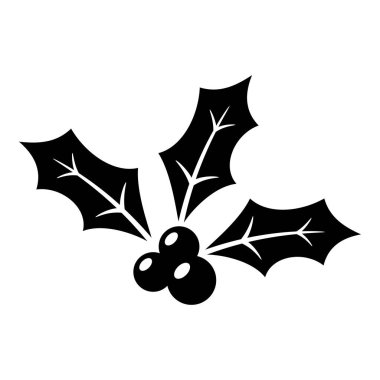 Holly dut üzerinde izole beyaz arka plan