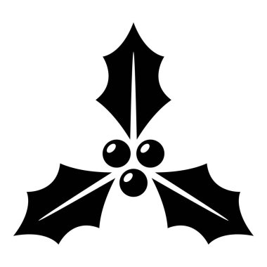 Holly dut üzerinde izole beyaz arka plan