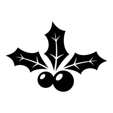 Holly dut üzerinde izole beyaz arka plan