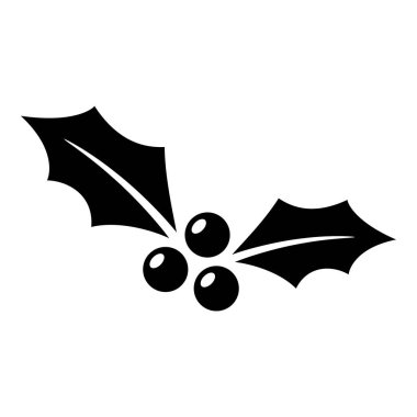 Holly dut üzerinde izole beyaz arka plan