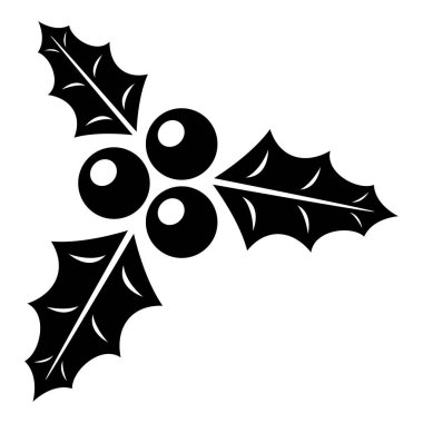 Holly dut üzerinde izole beyaz arka plan