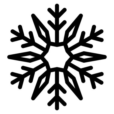 Kar tanesi beyaz arkaplanda izole edildi