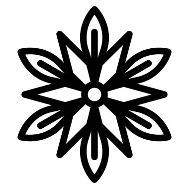 Kar tanesi beyaz arkaplanda izole edildi