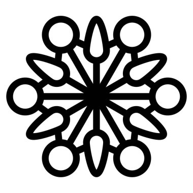 Kar tanesi beyaz arkaplanda izole edildi