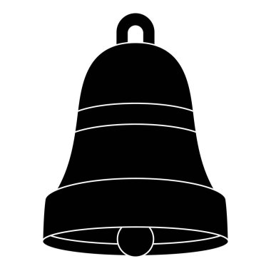 Beyaz arka plan üzerinde izole yılbaşı çanı