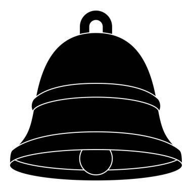 Beyaz arka plan üzerinde izole yılbaşı çanı