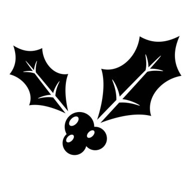 Holly dut üzerinde izole beyaz arka plan