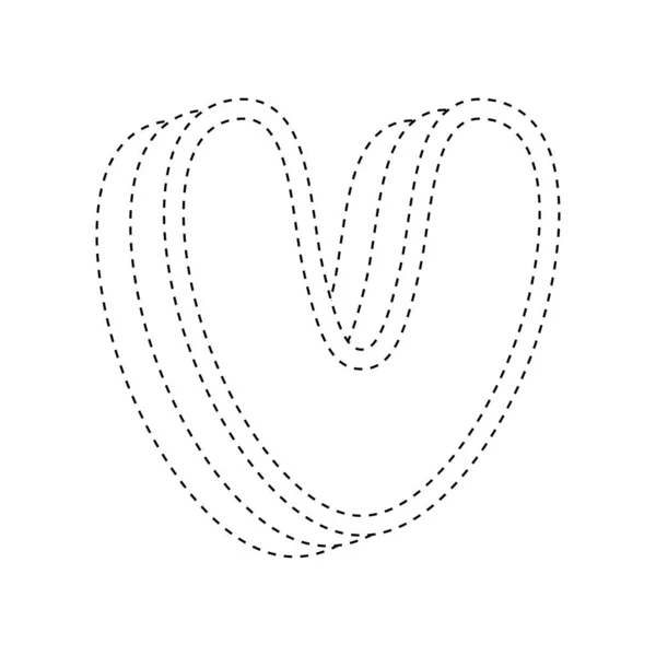 Letter Tracing Werkblad Voor Kinderen — Stockvector