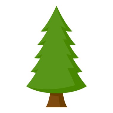 Beyaz arkaplanda izole edilmiş noel ağacı