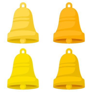 Beyaz arka plan üzerinde izole yılbaşı çanı