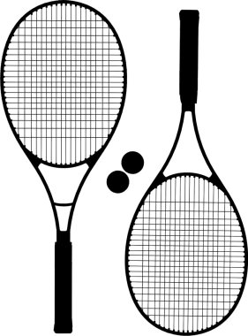 Tenis raketi vektör